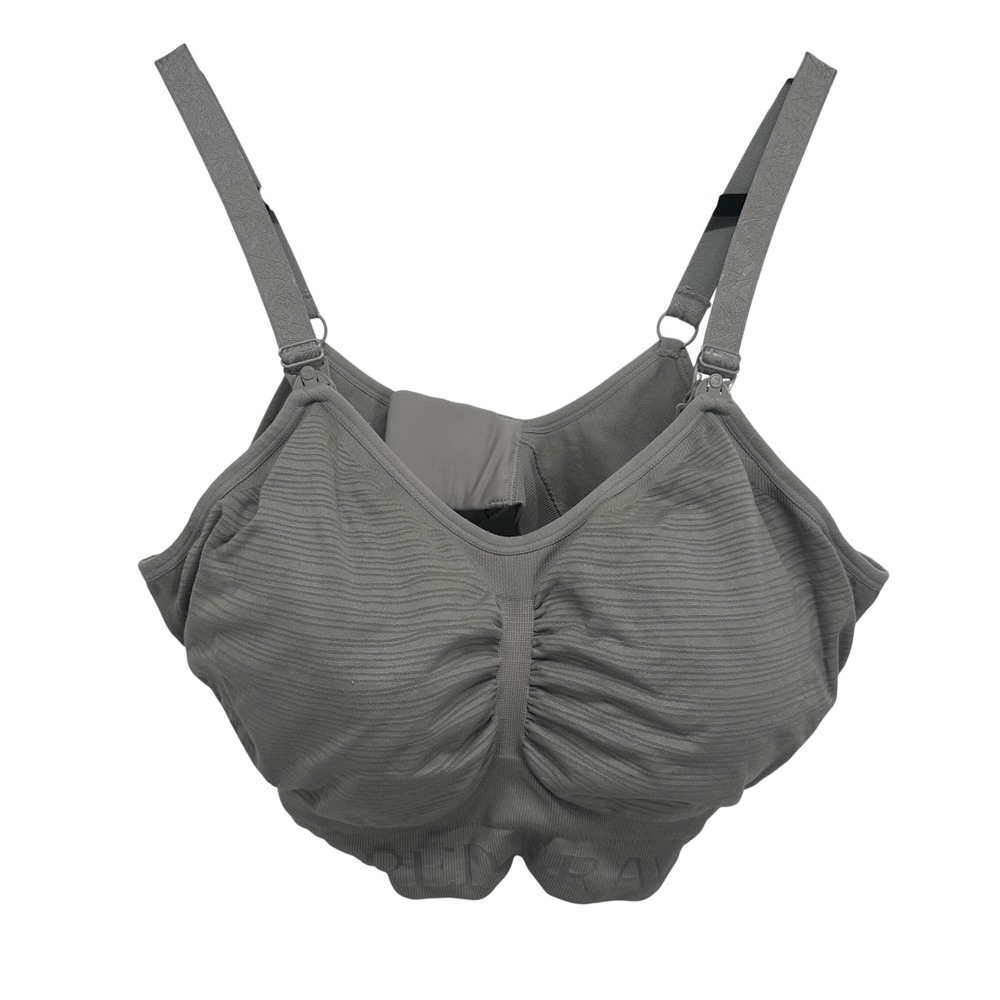 Kindred Bravely Sublime Hands-Free Pumping Nursing Bra Grey XL-Busty Wireless